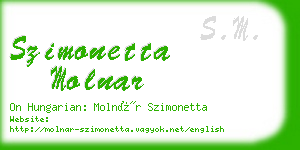 szimonetta molnar business card